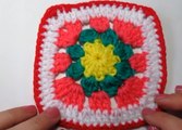 Cómo tejer un granny o motivo cuadrado a crochet paso a paso
