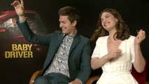 ANSEL ELGORT & LILY JAMES sing WHITNEY HOUSTON ! BABY DRIVER