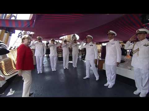 Trieste, il Presidente Gentiloni accoglie la Cancelliera tedesca Merkel