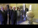 Mattarella visita gli scavi dell'Antico Teatro e la Villa Aurea (06.07.17)