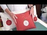 Red Baubles Cushion with Anne Baxter (taster video)
