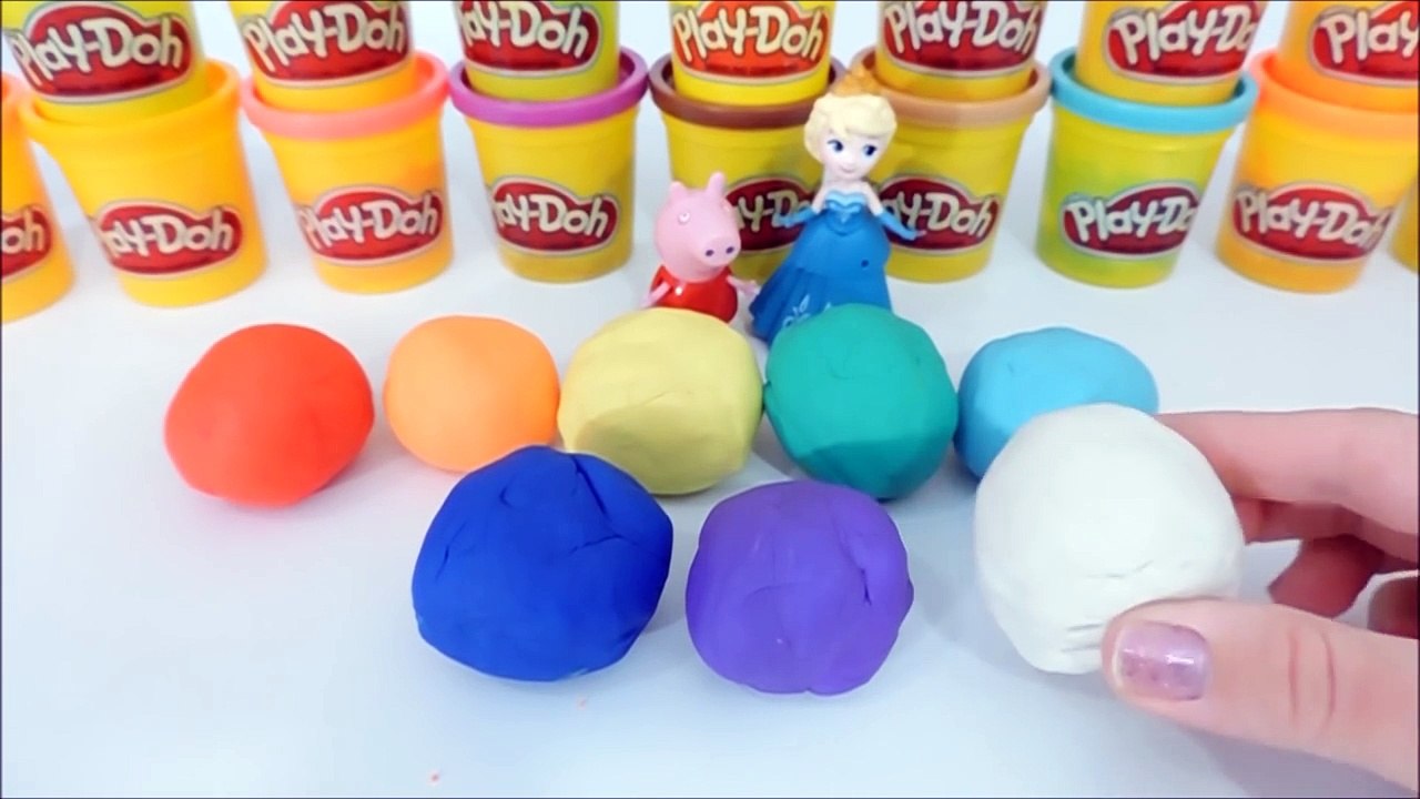 Con mi en congelado plastilina cerdo Jugar-doh Portugués Peppa elsa visto sirenas peppa 2016