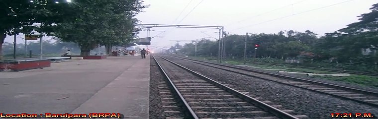 WAP-5 HWH Rajdhani Speeds Baruipara !!!