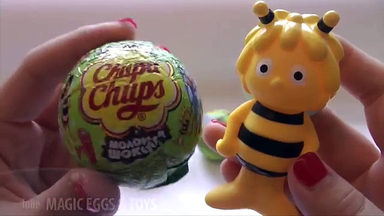 Abeille le le le le la jouets avec Abeille Maya Chupa Chups balles surprennent décompactage maya chupa Chups surprise,