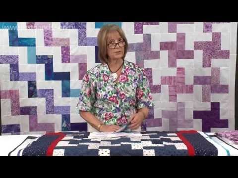 A Simple two tone unit using strip patchwork with Valerie Nesbitt (taster video)