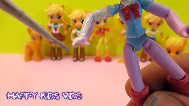 Personalizados Bricolaje Chicas cabello poco mi poni intercambiar Applejack fluttershy equestria mini tutorial