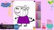Peppa Pig Zoe Zebra Coloring Pages | How to Draw Peppa Pig Zoe Zebra with Colored Markers