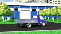 El desarrollo de un camión monstruo de dibujos animados pochtovichok convirtió Trakom