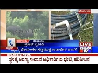 Wild Elephants Destroy Farmers' Crops In Nelamangala