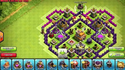 Clash of Clans Layout para CV 7 Defesa Troféu Replay de Defesa com o Layout