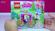 Construire le chariot enfants palais animaux domestiques jouer Princesse citrouilles examen jouets Lego disney royal