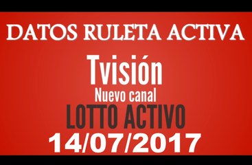 Ruleta Activa: del día 14 Julio 2017