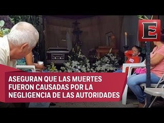 Familiares de víctimas de socavón exigen justicia