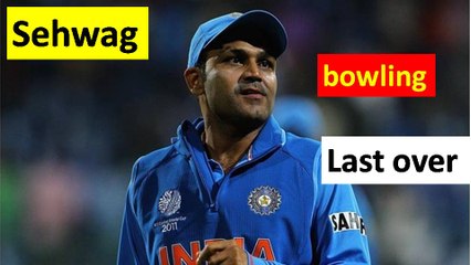 Sehwag's Last Over bowling|| India Vs Australia|| Sydney