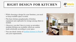 Decorate Your Kitchen with Furniture - AP Interio