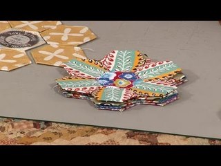 Paper Pieced Hexagon Patchwork with Carolyn Forster (taster video)