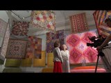 Kaffe Fassett quilts at the Welsh Quilt Centre in Lampeter, Wales. (taster video)