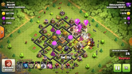 iii Incredible Balloon Minion Strategy Attack | COC Army