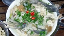 Cambodian Food How To Eat Chicken Porridge In My Village Traditional Food In My Village