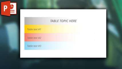 Original Table Design in PowerPoint - How to create better tables ✔