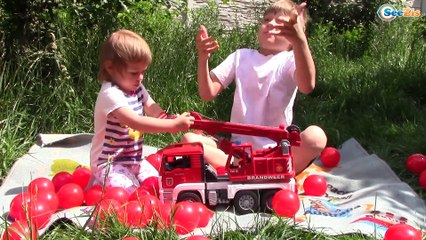 LEARN COLORS WITH CARS TOYS BRUDER | УЧИМ ЦВЕТА ВМЕСТЕ С МАШИНКАМИ БРУДЕР