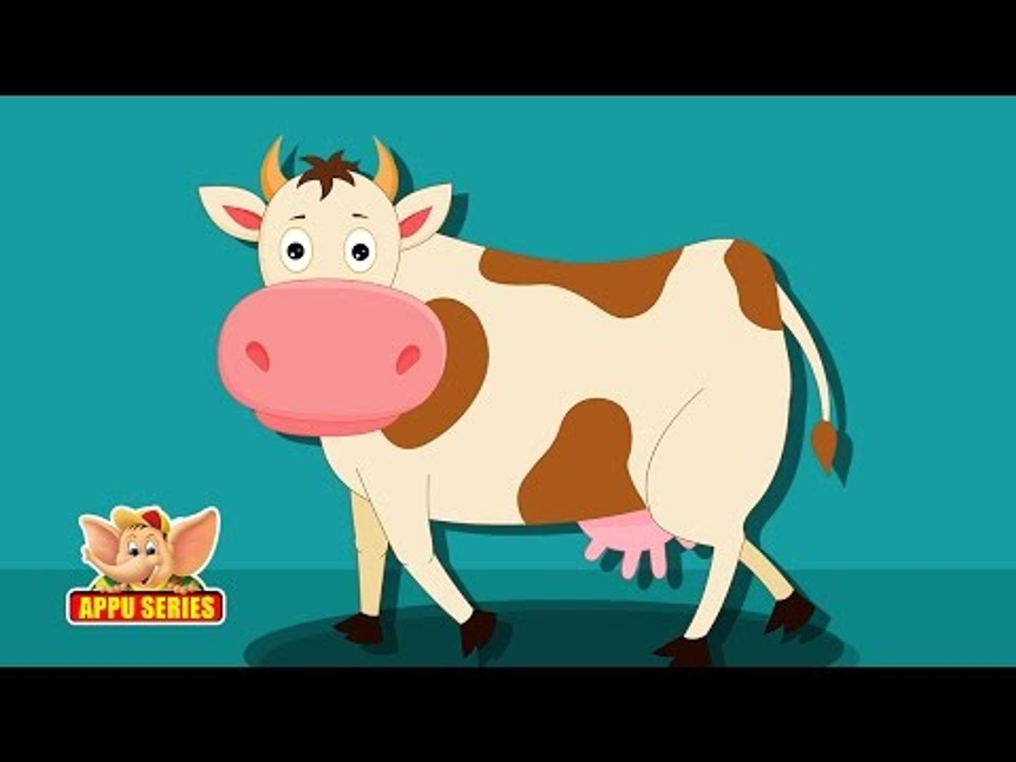 ⁣Cow Animal Rhyme, Cow Videos for Children