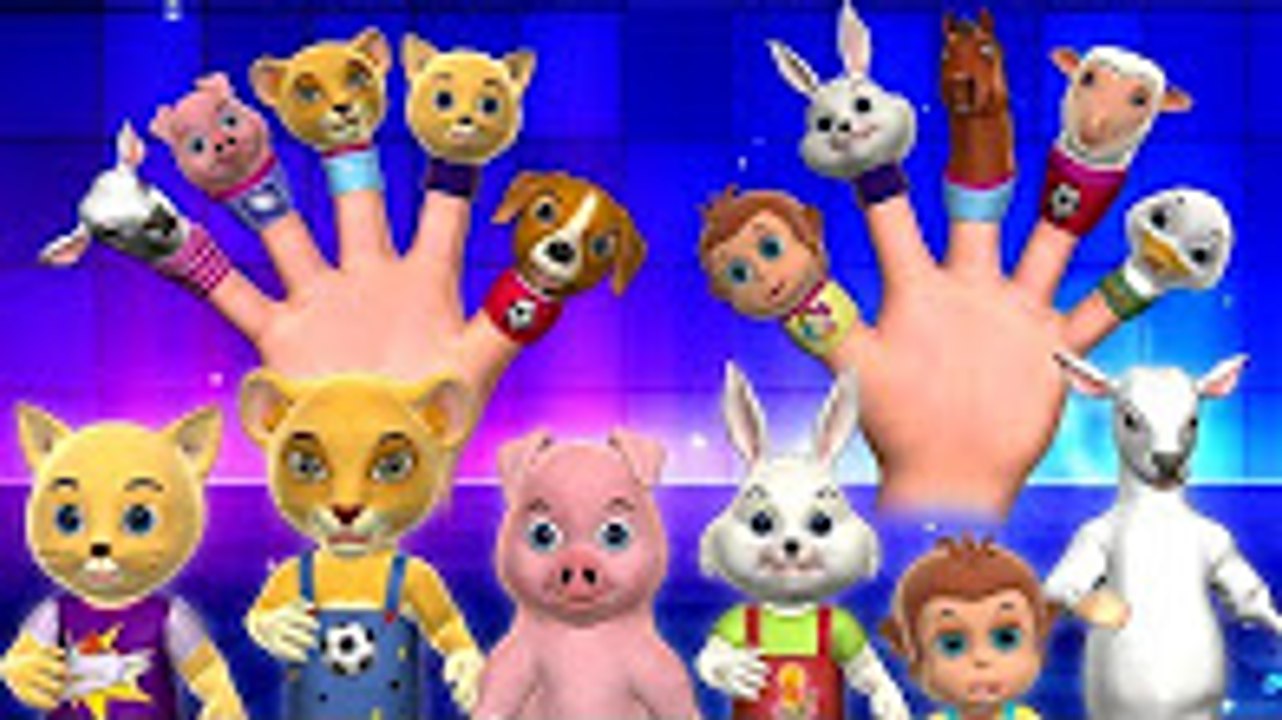 Finger Family Song - 3D Animals Finger Family Nursery Rhymes