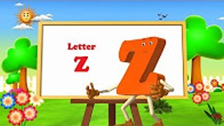 Letter Z Song -3D Animation  Learning English Alphabet ABC Songs for Children