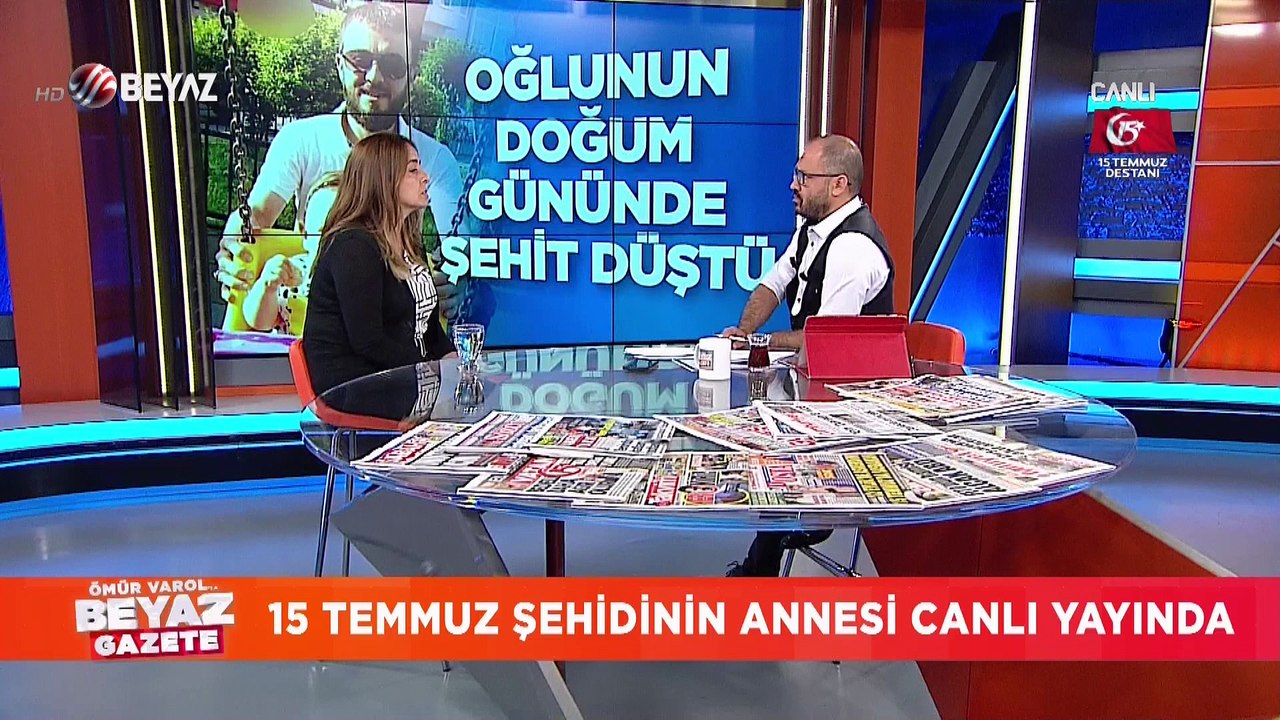 15 Temmuz şehidinin annesi canlı yayında