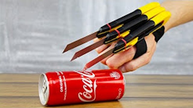 DIY Logan X-Men Wolverine Automatic Claws with Real Blades v2.0