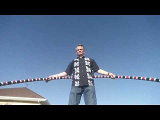 Check Out This Jumbo Hula Hoop Trick
