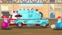 Cars for kids - The White Ambulance - Kids Channel KC - Power Wheels PW