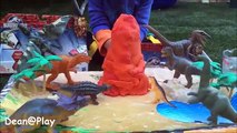 Dinosaurio fácil en erupción experimentar para jurásico Niños jugar Informe ciencia juguetes volcán doh