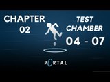 Portal 1 Gameplay | Let's Play Portal - Chapter 02 (Test Chambers 04  - 07) #02