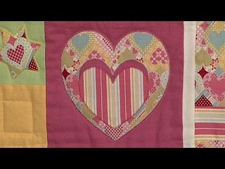 Hearts and Flowers applique/patchwork pattern with Lee Brown & Sue Trangmar (Taster Video)
