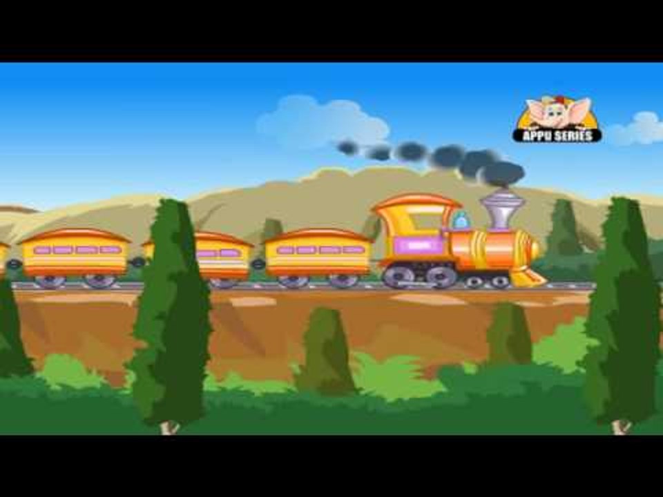 Nursery Rhymes - Kannada Nursery Rhymes - Rail Bandi