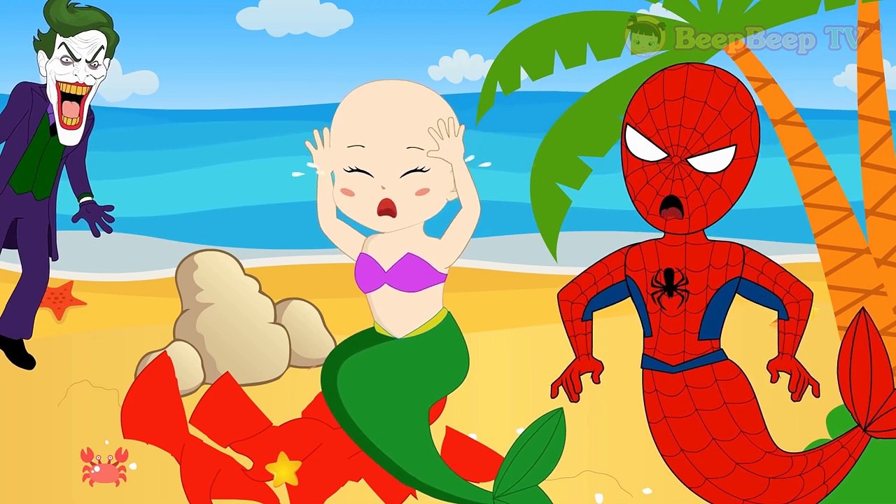 Frozen Elsa vs Poison Ivy for Love! Spiderman, Superhero vs Joker Finger Family Nursery Rh