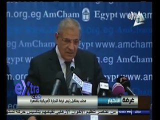 #غرفة_الأخبار | محلب يستقبل رئيس غرفة التجارة الأمريكية بالقاهرة