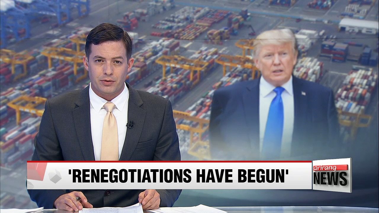 President Trump says Korea-U.S. have already begun 'renegotiating' FTA