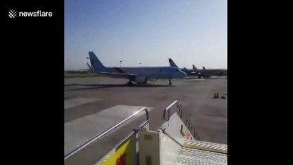 Never leave the handbrake off on an Airbus A320