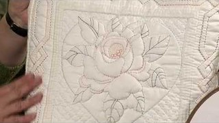 Summer Rose quilted cushion with Sylvia Critcher (Taster Video)