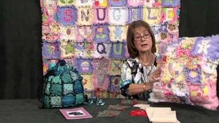 Raggy -edge patchwork bag, quilt and cushion  - taster video