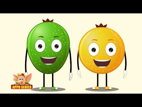 Guava Fruit Rhyme for Children, Guava Cartoon Fruits Song for Kids