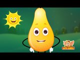 Pear Fruit Rhyme for Children, Pear Cartoon Fruits Song for Kids