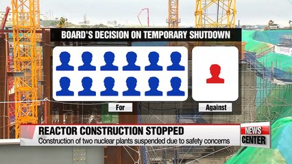 Video herunterladen: Construction of two new nuclear power plants to be temporarily halted