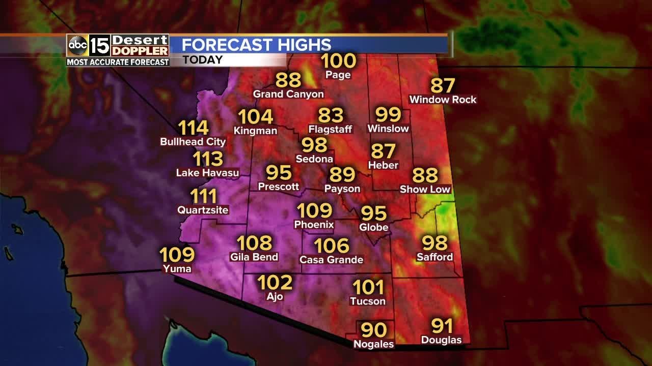 Temperatures dropping, storm chances steady