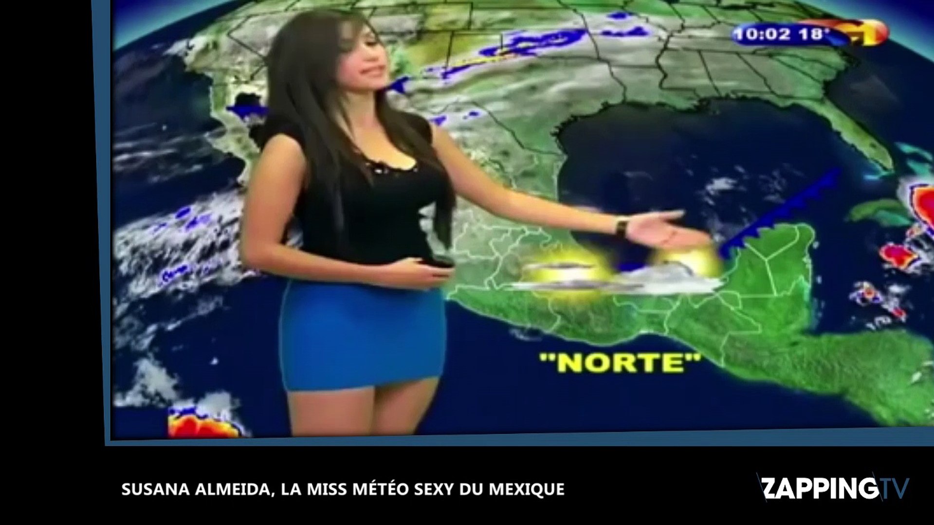 Susana Almeida, la miss météo torride venue du Mexique ! (Vidéo) - Vidéo  Dailymotion