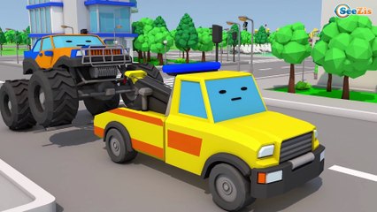 CARS and TRUCKS for KIDS. Learn COLORS Vehicles. Video for Children