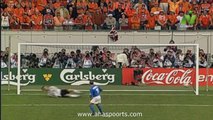 ضربات الترجيح مباراة ايطاليا و هولندا نصف نهائي يورو 2000