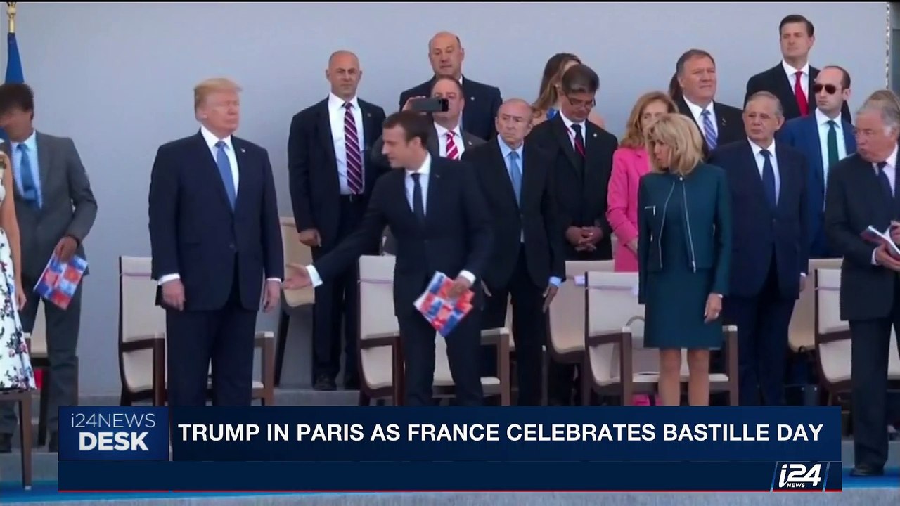 i24NEW DESK | Trump in Paris as France celebrates Bastille Day | Friday, July 14th 2017